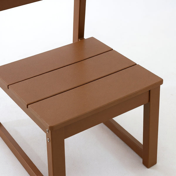 English Elm 7-Piece Hdpe Outdoor Dining Set For 6 – Weather-Resistant Patio Furniture With Umbrella Hole & Comfort W3566S00011