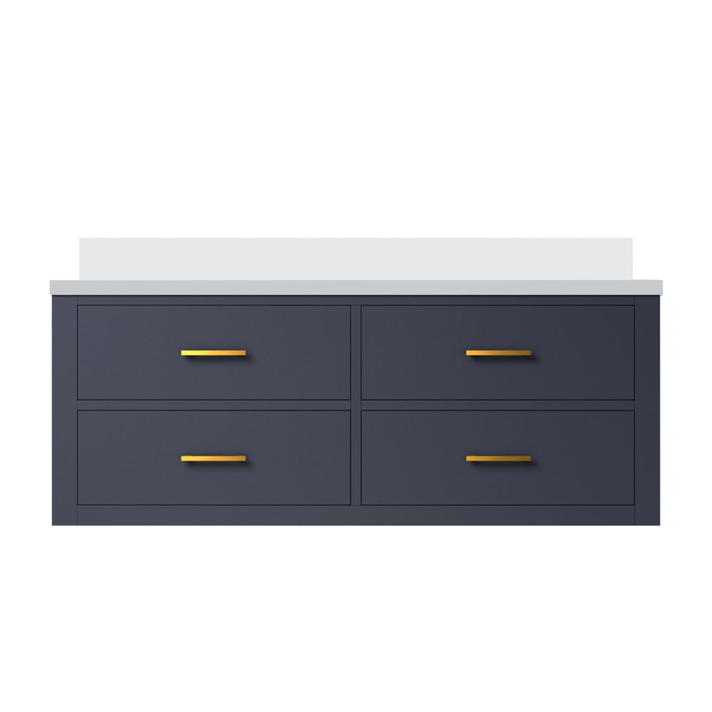 English Elm Blue Single-Sink Bath Vanity 48" Wide With Cultured Marble Top - Stylish, Durable & Fully Assembled! B2731P258005