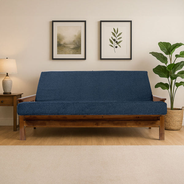 English Elm Memory Foam Infused Futon Mattress Full Xl - Versatile, Washable Cover & Thick Support For Guests B181P351988