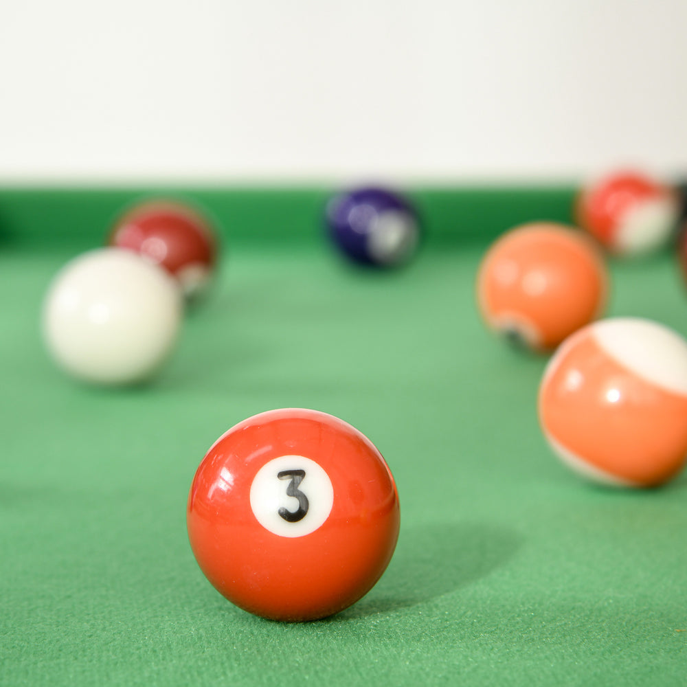 English Elm Soozier Foldable Billiards Table Set with Felt Surface Cues Balls for Game Room W2225P200671