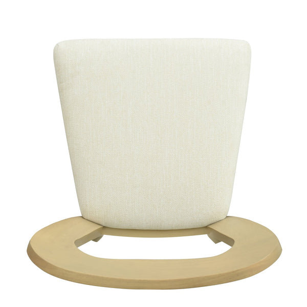 English Elm Christopher Knight Home® - Dining Chair Modern Set of 2 with Rounded Back and Upholstered Seat on Durable Rubberwood Frame Beige,Natural Ash N771P254007A