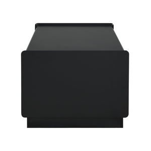 English Elm U-Can Vintage-Inspired Rectangle Coffee Table With 4 Drawers & 2 Shelves, Stylish Glass Accents N724P286421B-GIGA