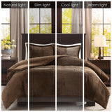 Madison Park Parker Casual Plush Down Alternative Comforter Set BASI10-0421 Brown