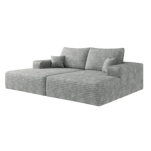 English Elm 74.8" Modern Sofa Bed - No Assembly, Plush Corduroy, Dual Sleeper & Lounger For Cozy Spaces W2824S00046