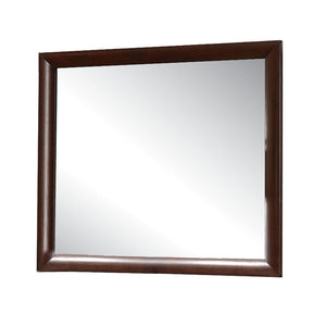 English Elm Ireland Classic Square Wall Mirror with Durable Wood-Composite Frame for Timeless Modern Style Espresso 43 L x 40 W x 4 H B2726P254733
