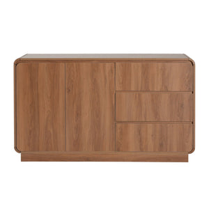 English Elm Modern White Sideboard with Soft Close Drawers and Doors for Dining or Living Rooms N779P373190L_N779P373191L