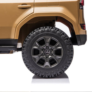 English Elm Lexus Gx550 Two Seat Kids Ride on with 24v Power Remote Control and Suspension Champagne W1578P416234