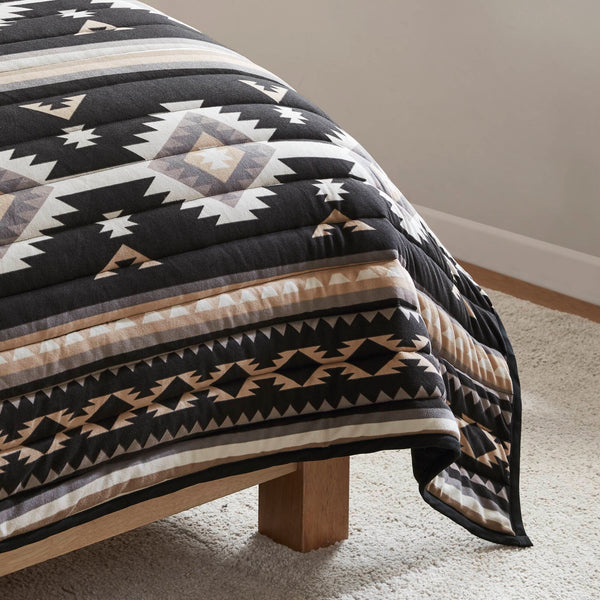 English Elm 3-piece Full Queen Quilt Set Knit Face Microfiber Reverse Farmhouse Bedroom Bedding B035P482965