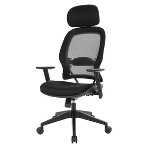OSP Home Furnishings Professional Airgrid Ergonomic Office Chair with Lumbar Support and Breathable Mesh Back 55403