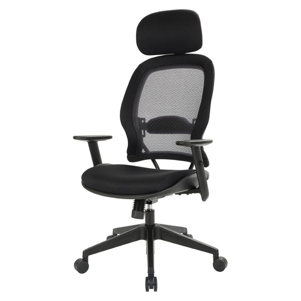 OSP Home Furnishings Professional Airgrid Ergonomic Office Chair with Lumbar Support and Breathable Mesh Back 55403