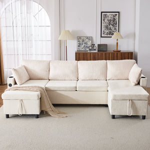English Elm Swivel Barrel Accent Chair Chenille Tufted Round Club Seat for Living Room Lounge Beige N719S002230A