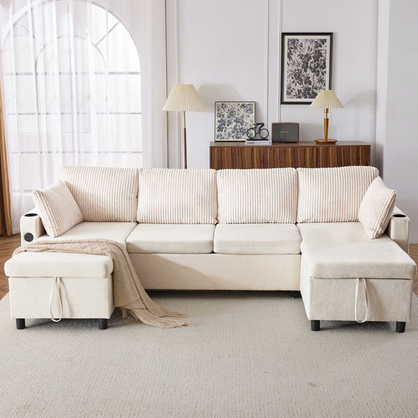 English Elm Swivel Barrel Accent Chair Chenille Tufted Round Club Seat for Living Room Lounge Beige N719S002230A