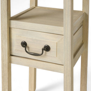 English Elm Christopher Knight Home® - End Table - Elegant Cream-White Solid Rubber Wood Design For Modern & Classic Home Décor Needs N771P269295Y