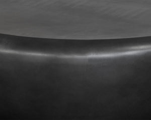 Sunpan Iolite Round Concrete Coffee Table - Contemporary Design for Indoor and Outdoor Spaces, Unique Appeal Black