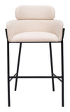 Bremor Barstool Beige 110174 Zuo Modern