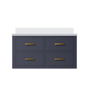 English Elm Blue Elegant Single-Sink Vanity 36" W X 22" D With Cultured Marble Top For Stunning Bathrooms B2731P257966