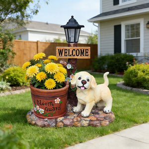 English Elm Cute Feline Resin Planter Statue for Garden Patio Balcony Whimsical Succulent Pot W5398P464243