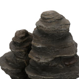 Christopher Knight Home® - Noble House - Coweta Outdoor 4 Tier Rock Fountain, Light Brown