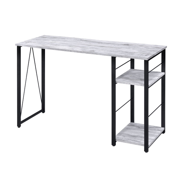 English Elm Antique 2-Shelf Writing Desk With Black Accents - Spacious, Stylish & Sturdy Design For Any Workspace B062P184547