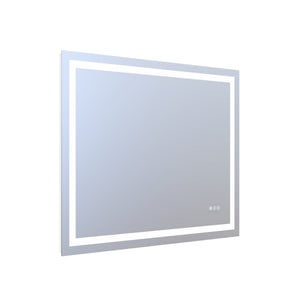 English Elm 40" X 32" Led Vanity Mirror Dual Front Back Lighting Dimmable Anti-fog Bathroom W1920P493138