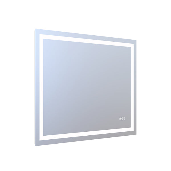 English Elm 40" X 32" Led Vanity Mirror Dual Front Back Lighting Dimmable Anti-fog Bathroom W1920P493138