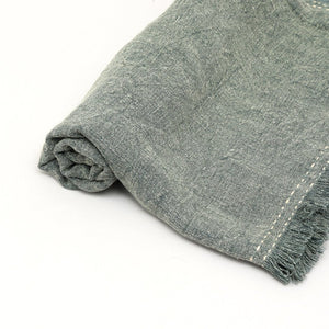English Elm Stonewashed Linen Woven Throw Blanket With Artisan Fringe – Cozy, Lightweight, Rustic Elegance B346P321248-GIGA