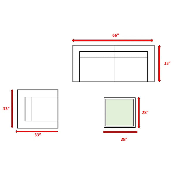 English Elm Fully Assembled 3-Person Wicker Seating Group With Cushions – Stylish, Durable & Ready For Relaxation! B120S00171