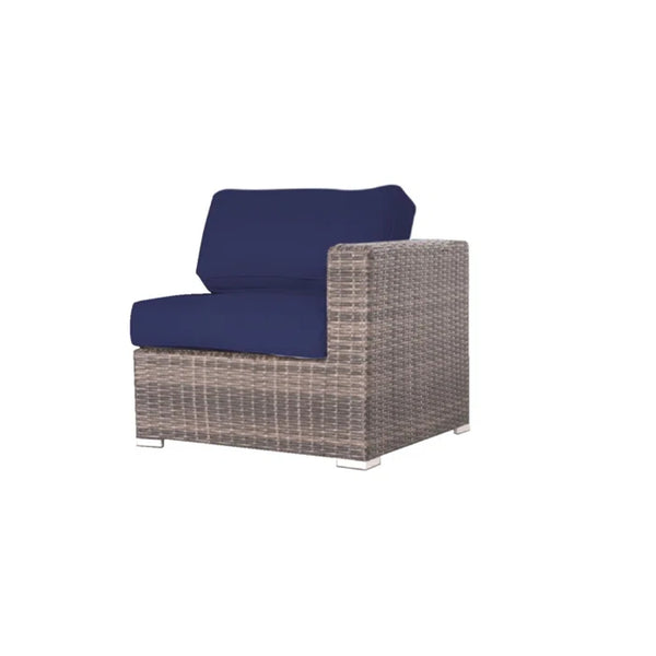 English Elm Fully Assembled Outdoor Wicker Lounge Chairs Set of 2 with Weather-Resistant Cushions, Coastal Modern Design Espresso B120S00272