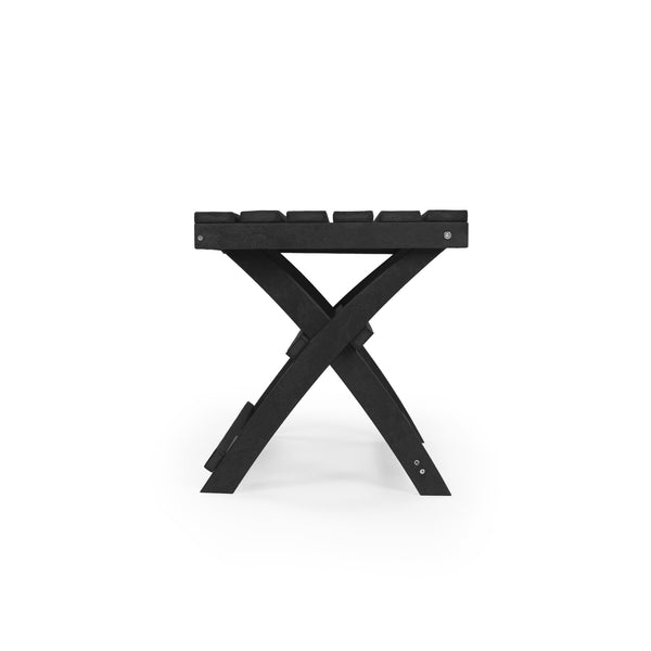 English Elm Seaview Recycled Hdpe Outdoor Folding Side Table Uv Resistant Patio Deck Use Black B2745P409721