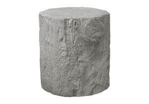 English Elm Accent Tree Stump Side Table Sculptural Organic Round Grey for Indoor Outdoor Use B2710P461667