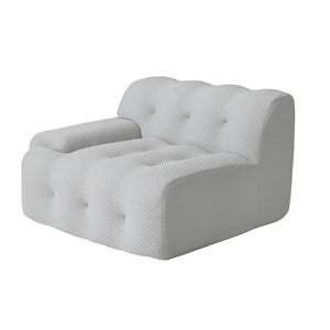 English Elm Bubble Sectional Sofa Comfort - 3D-Knitted Two-Seater Loveseat In Versatile Grey For Modern Spaces B341S00009