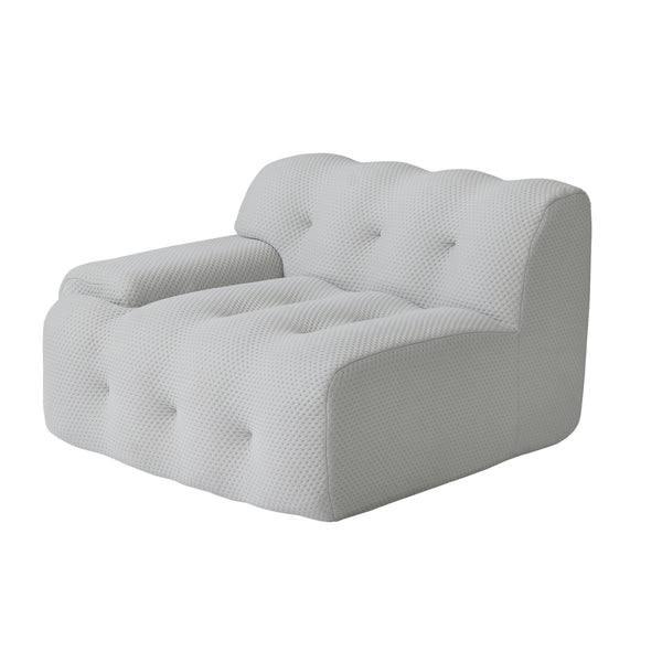 English Elm Bubble Sectional Sofa Comfort - 3D-Knitted Two-Seater Loveseat In Versatile Grey For Modern Spaces B341S00009