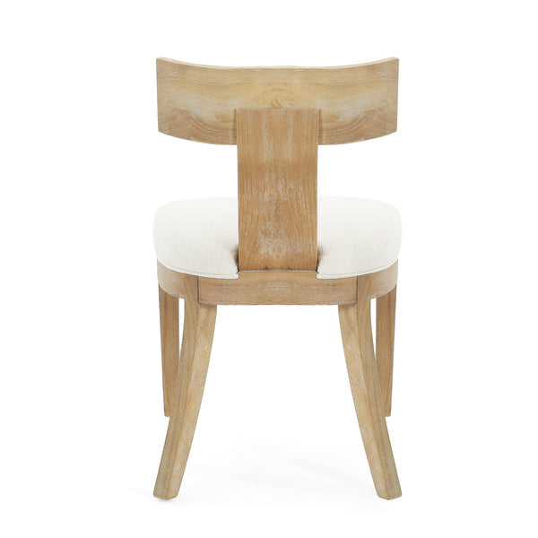 English Elm Christopher Knight Home® - DINING Fabric Upholstered Side Chairs Set of 2 with Curved Slat-Back, Rubberwood Frame, Plush Comfort Beige 74605.00BGE