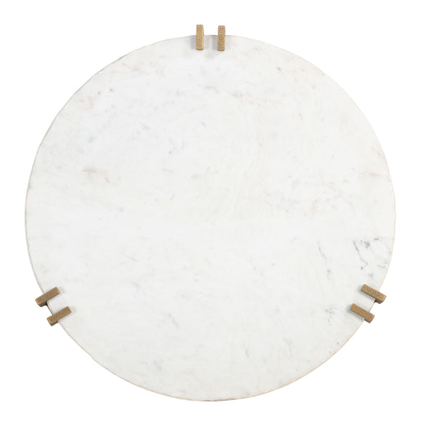 Zuo Modern Rench Coffee Table - Elegant White Marble Top & Sturdy Iron Frame For Modern Living Spaces White Natural Marble,Iron 110594-zuo-modern