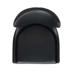 English Elm Blair Wood Upholstered Counter Stool - Stylish Black Design With Wingback Support & Footrest B365P398070