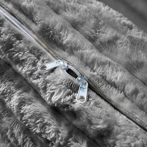 English Elm Plush Corduroy Ottoman with High-Density Foam and Solid Wood Frame, Versatile Seat Table Storage Grey W1885P336067