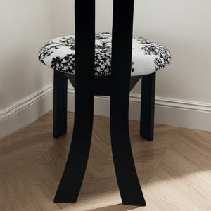 English Elm Dining Chairs Set Of 2 - Elegant Linen Upholstered Wood Grain Design For Modern Dining Spaces W2700P338558