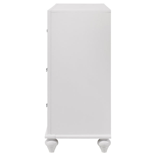 English Elm Randall Elegant 7-Drawer Dresser With Crystal Pulls & Acrylic Fronts – Modern Storage Solution B062P374128-GIGA