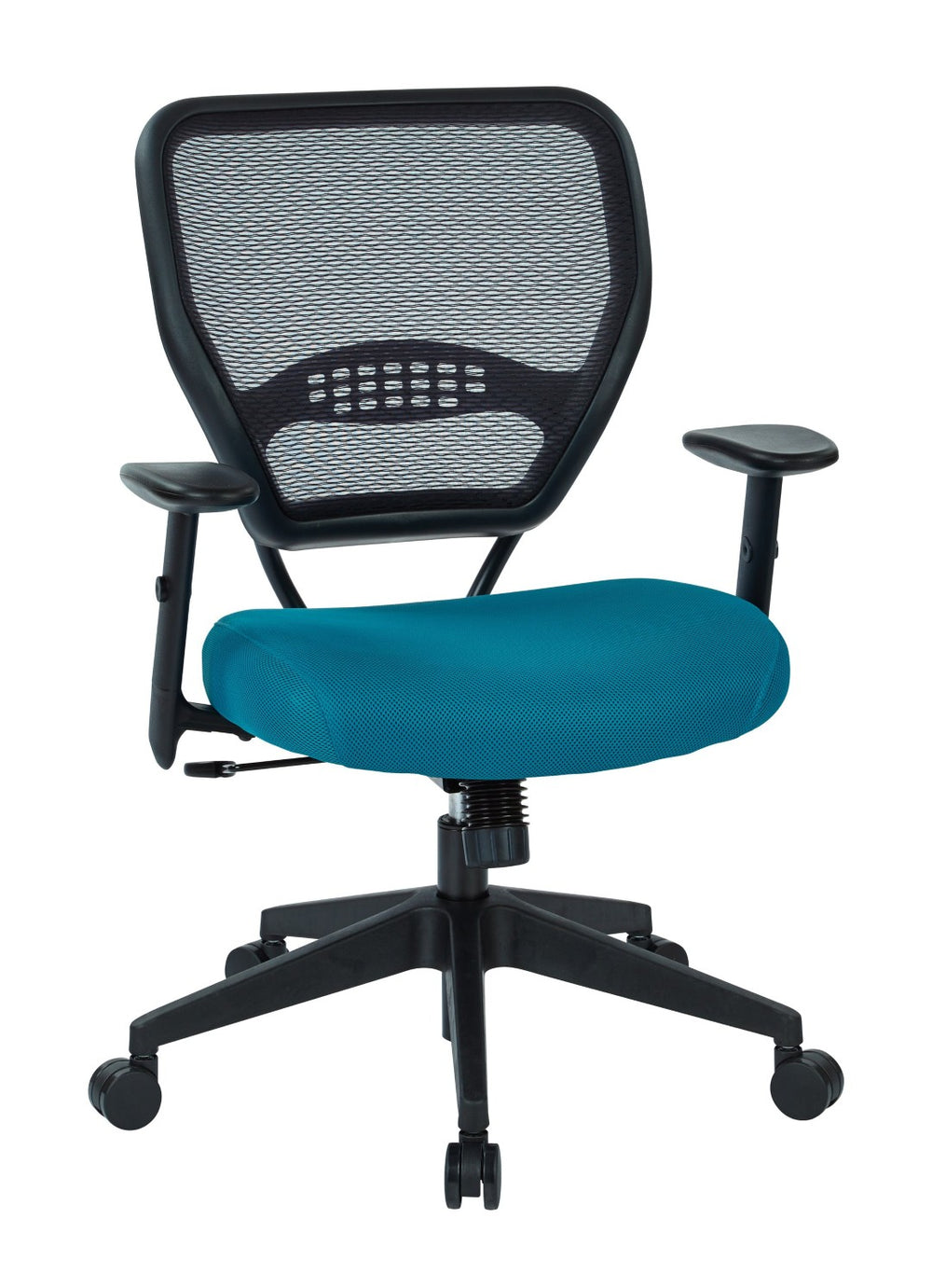 OSP Home Furnishings Professional Mesh Back Manager Chair with Lumbar Support Padded Seat and Synchro Tilt 5500-7