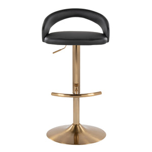 English Elm Adjustable Swivel Barstools Set of 3 Chrome Base Natural Wood Green Fabric Seat Black B202S02037