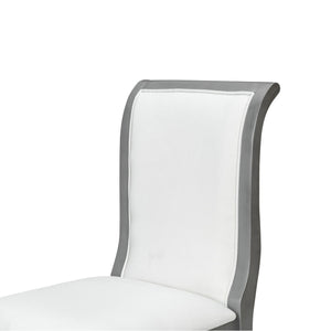 English Elm Oak Gray Finish Upholstered Dining Chairs Set Of 2 - Elegant, Comfortable, And Versatile Accent Seating N842P315217E