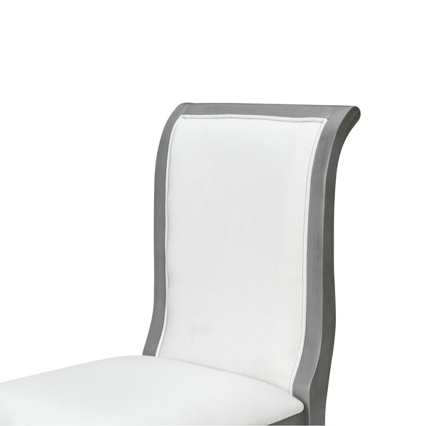 English Elm Oak Gray Finish Upholstered Dining Chairs Set Of 2 - Elegant, Comfortable, And Versatile Accent Seating N842P315217E