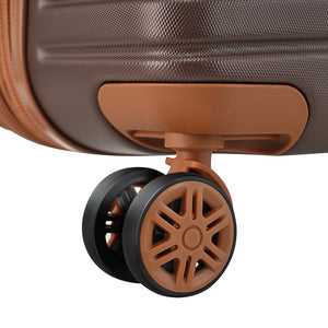 English Elm 4 Piece Abs Hard Shell Luggage Set with Spinner Wheels Tsa Lock and Packing Cubes Brown PP313145AAD