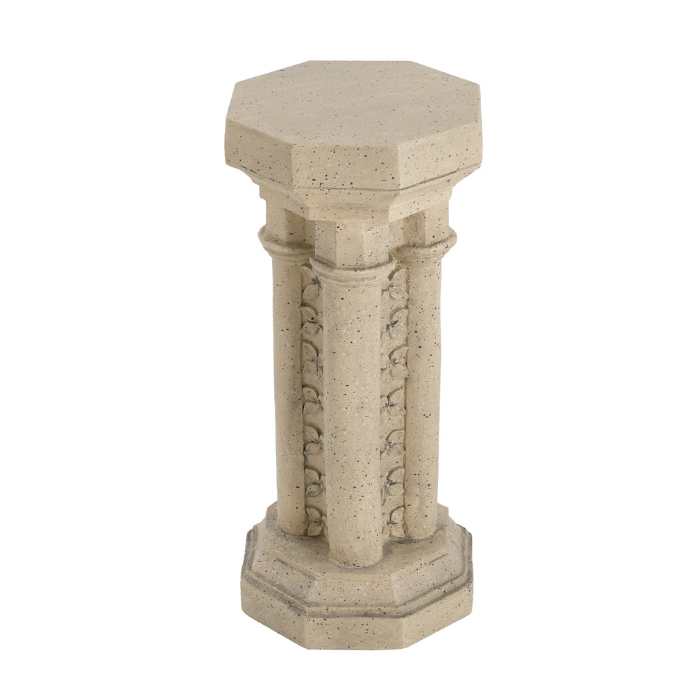 English Elm Christopher Knight Home® - Pedestal Column Plant Stand - 23.25 Inch Indoor/Outdoor Accent For Displays, No Assembly Needed! N772P261942S