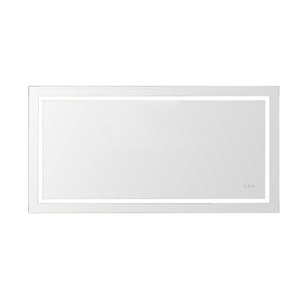 English Elm 60x30inch LED Bathroom Mirror with RGB Gradient, 3000-6000K Dimmable, Anti-Fog IP54, UL-Certified Mountable W2091P338771