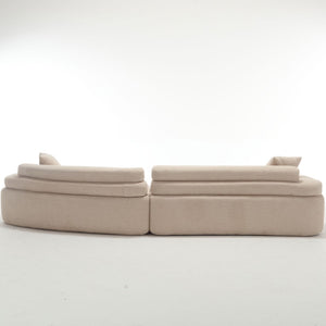 English Elm Modern Foam-Filled Sleeper Sofa Bed With Unique Boucle Design For Living Room & Bedroom Decor W2705S00007-GIGA
