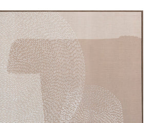 Sunpan SMOOTH Contemporary Canvas Art - 72" x 48" Light Brown Floater Frame for Modern Interiors A0393