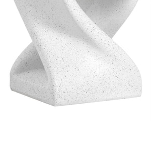 English Elm Outdoor Mgo Side Table Twisted Pedestal Terrazzo Speckled All Weather Patio End N765P382572G