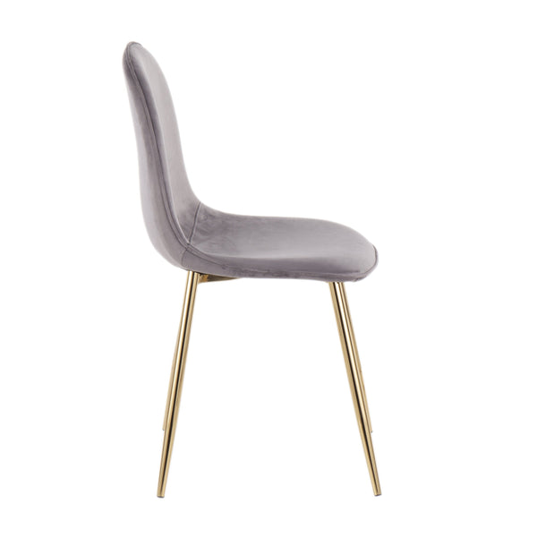 English Elm Mid-century Modern Dining Chairs with Wood Slat Back and Upholstered Seat Set of 2 B202P223628