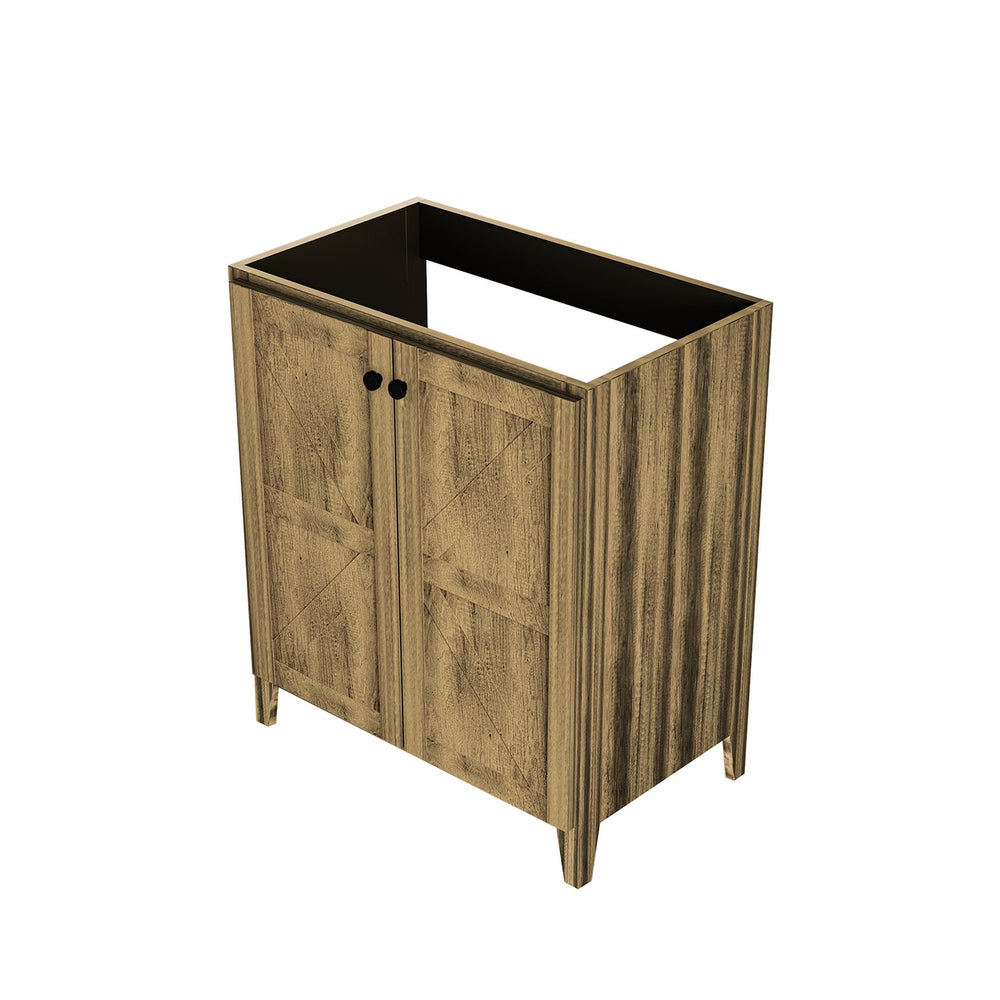 English Elm 30inch Floating Bathroom Vanity Wall Mounted Cabinet with Drawer Storage No Basin W3520P391033